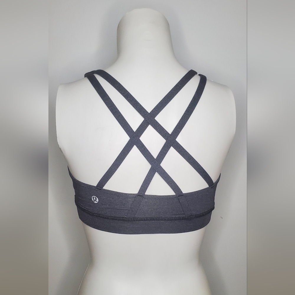 Lululemon Size 4 in Dark Gray Free To Be Sports Bra - Picture 1 of 7